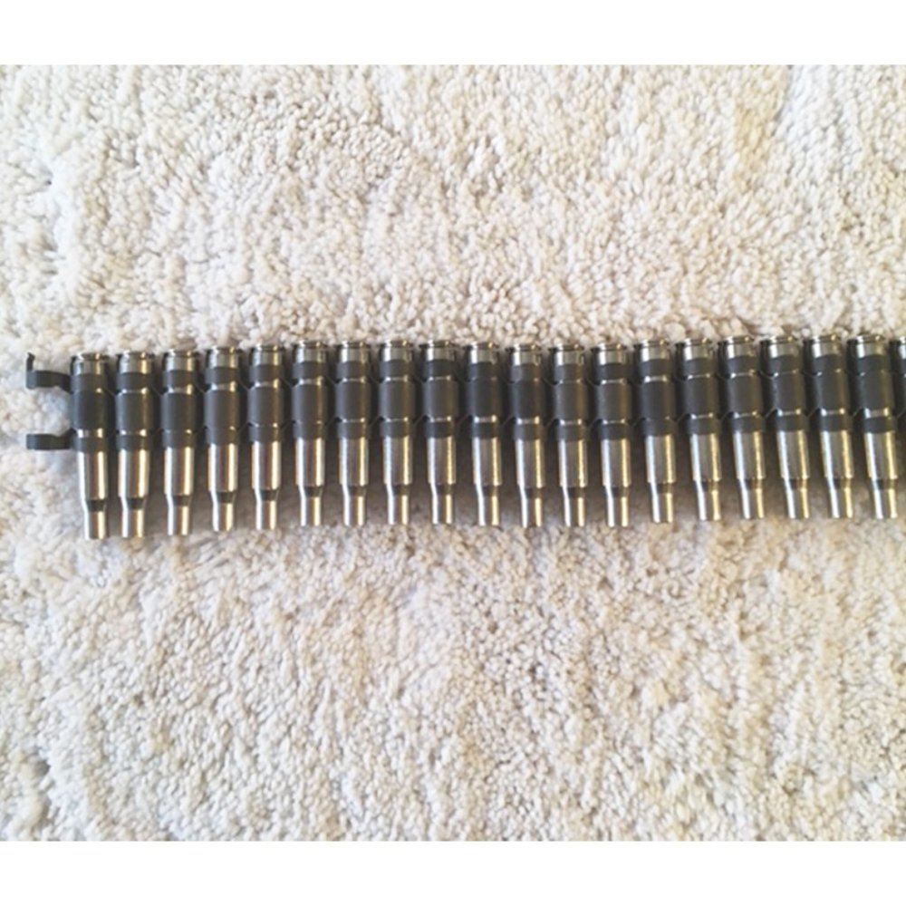 VINTAGE CHROME BULLET BELT-36"